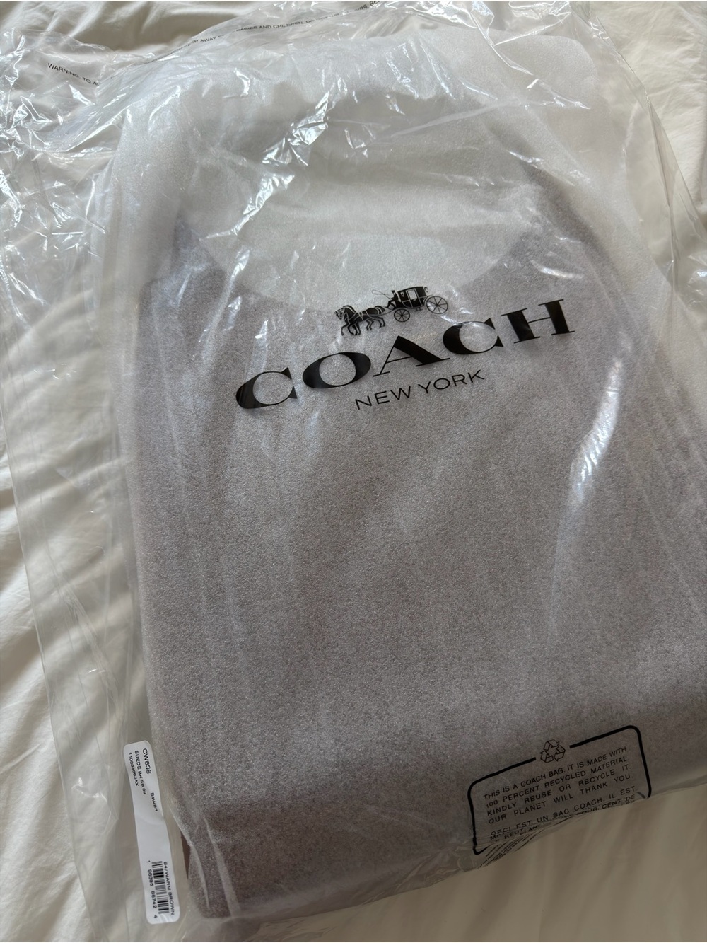Coach Suede Shoulder Bag in Chestnut Brown - Picture 6 of 11